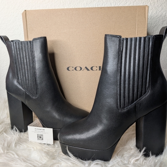 Coach Shoes - Coach Women's Black Platform Ankle Boots